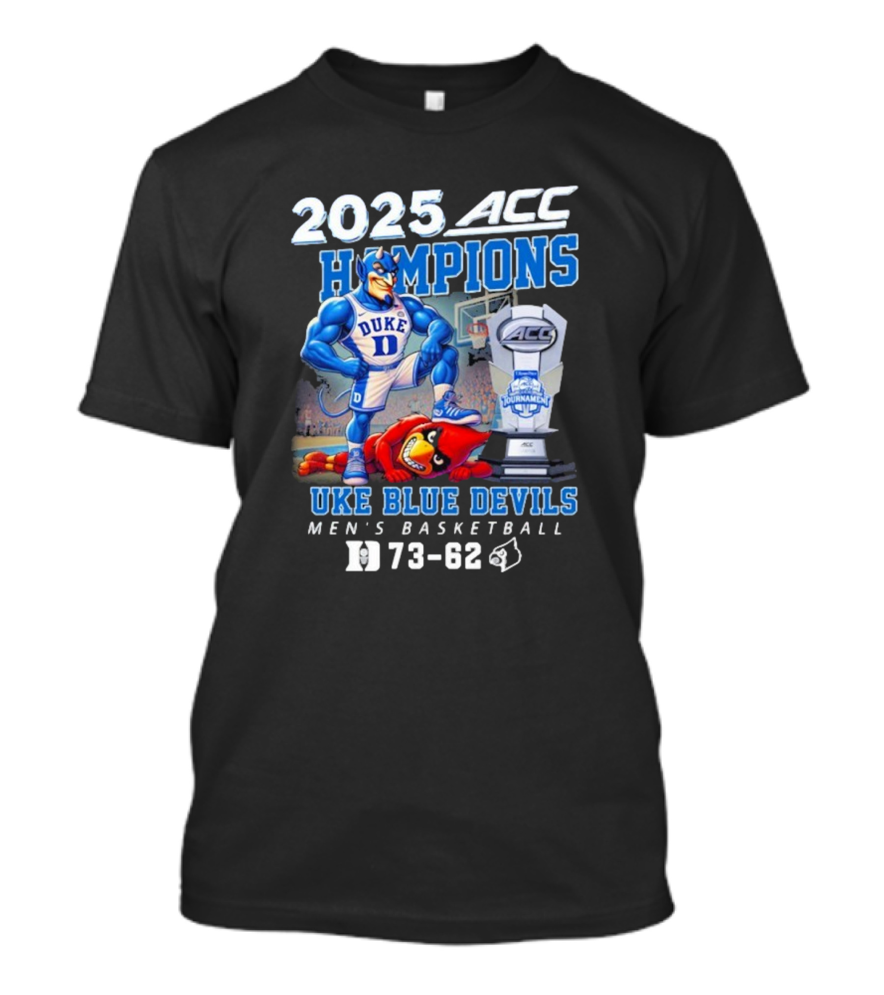 Duke Blue Devils Defeat Louisville Cardinals 2025 ACC Champions T-Shirt