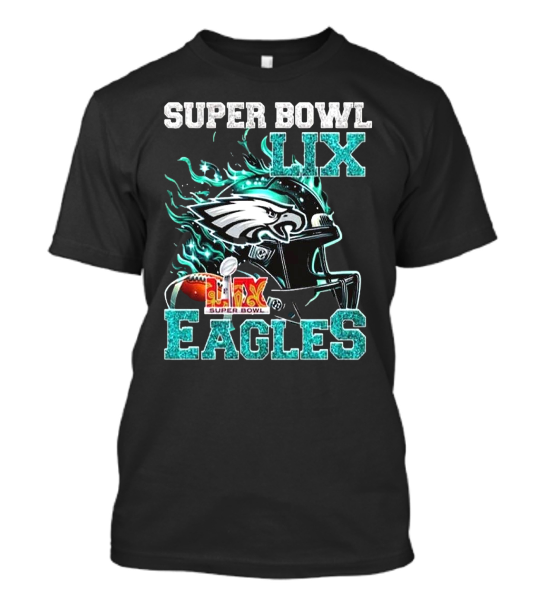 Eagles Champions 2025 Super Bowl LIX Philadelphia Football The Eagles Defeat The Chiefs T-Shirt