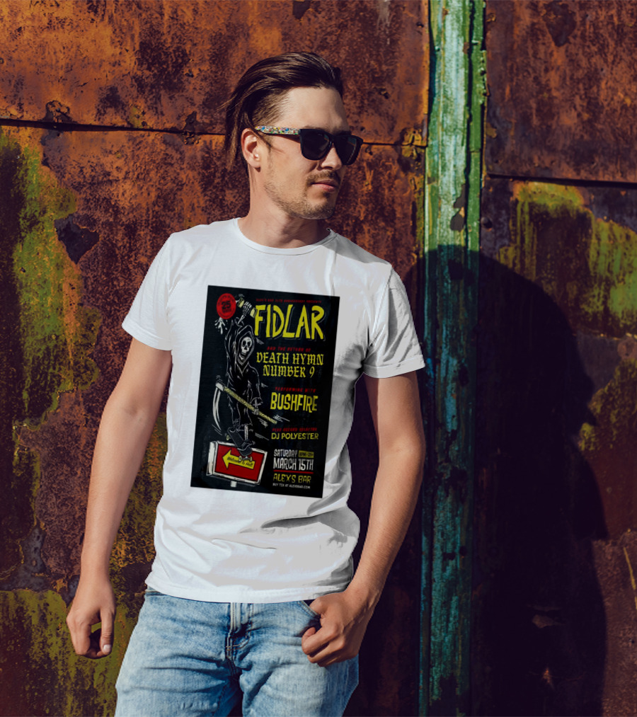 FIDLAR Alex’s Bar Long Beach CA March 15 2025 T-Shirt