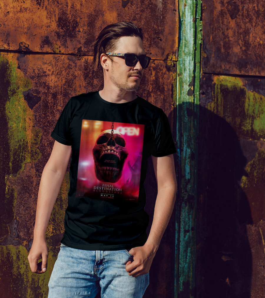 Final Destination Bloodlines First In Theaters On May 16 2025 Death Runs In The Family T-Shirt