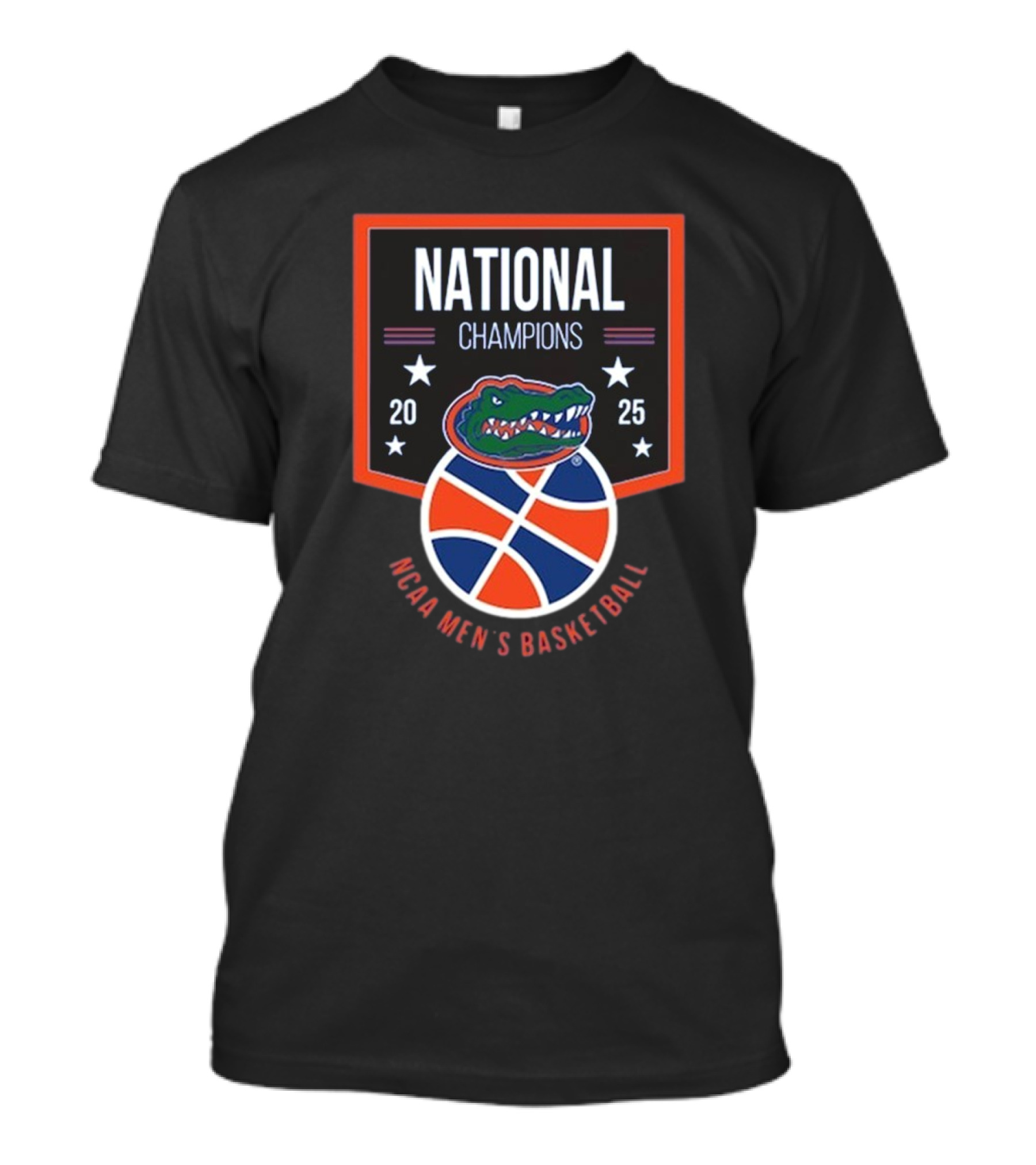 Florida Gators 2025 Division I NCAA Men’s Basketball National Champions Logo T-Shirt