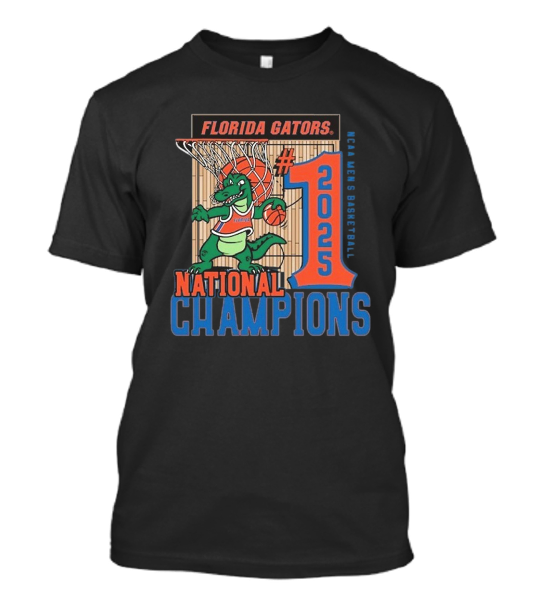 Florida Gators 2025 NCAA Men’s Basketball National Champions Comfort Colors Court T-Shirt