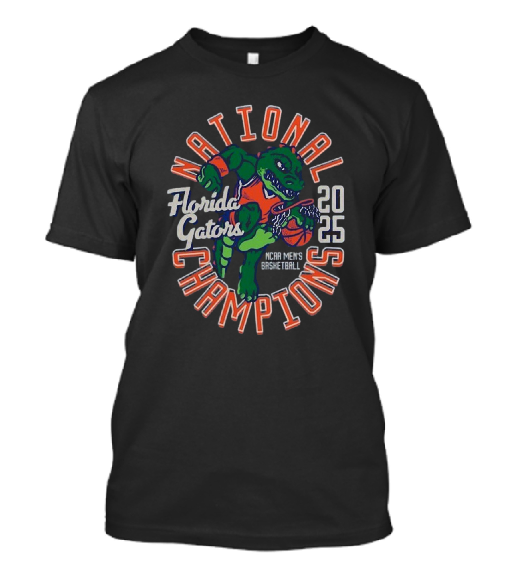 Florida Gators 2025 NCAA Men’s Basketball National Champions Comfort Colors Mascot T-Shirt