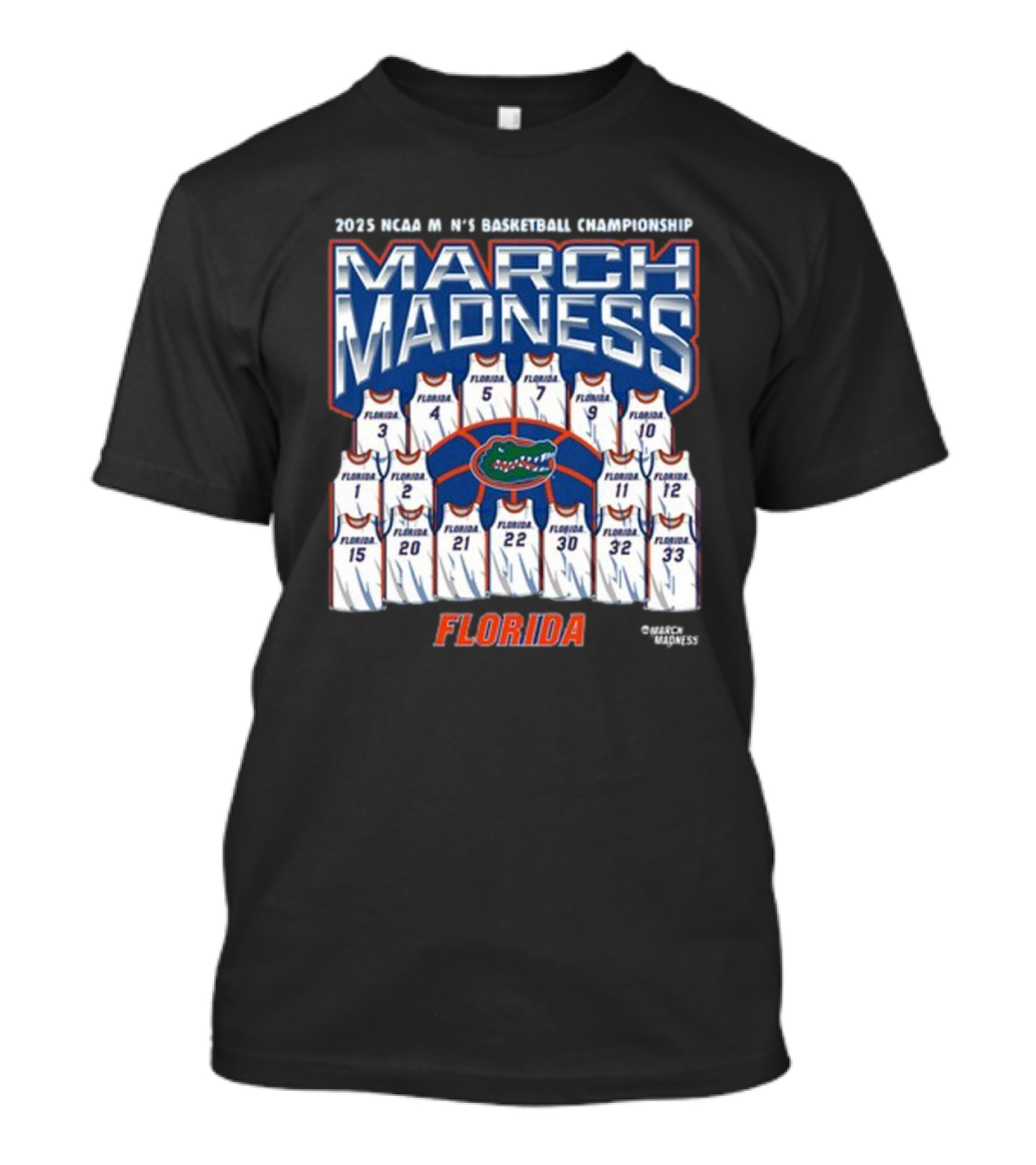Florida Men’s Basketball 2025 NCAA Tournament March Madness Jersey T-Shirt