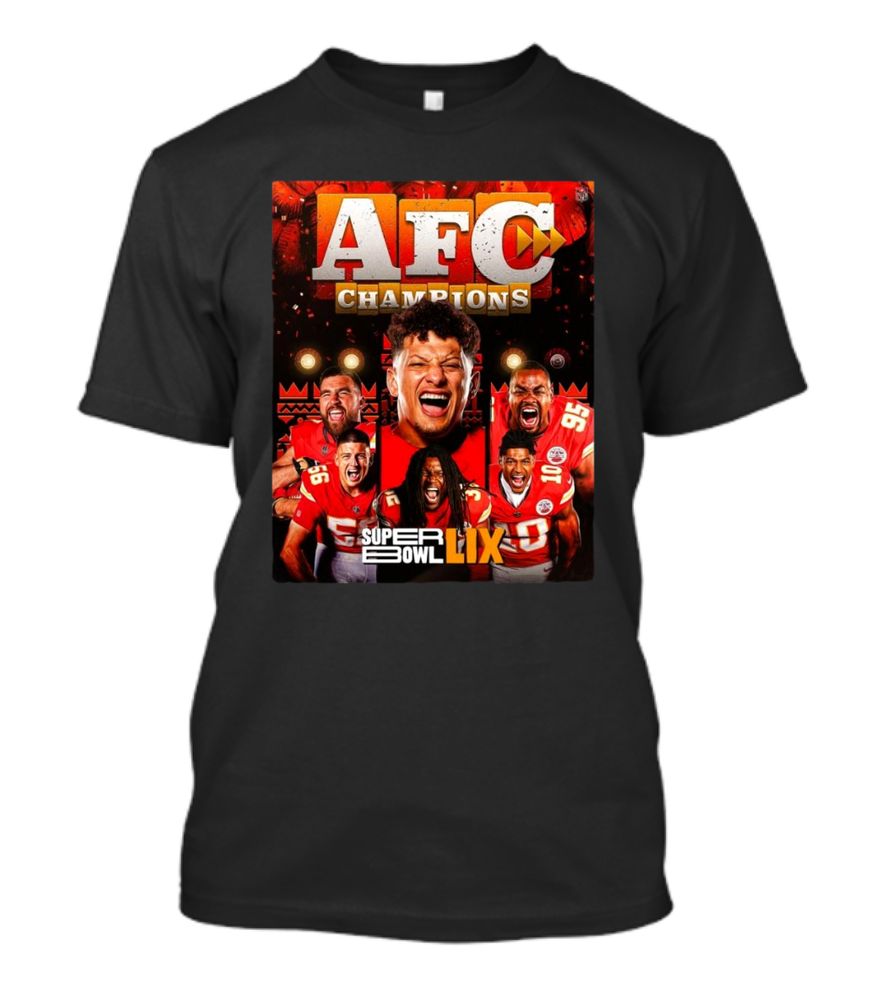 For The 5th Time In The Last Six Years The Kansas City Chiefs Are AFC Champions Super Bowl LIX T-Shirt