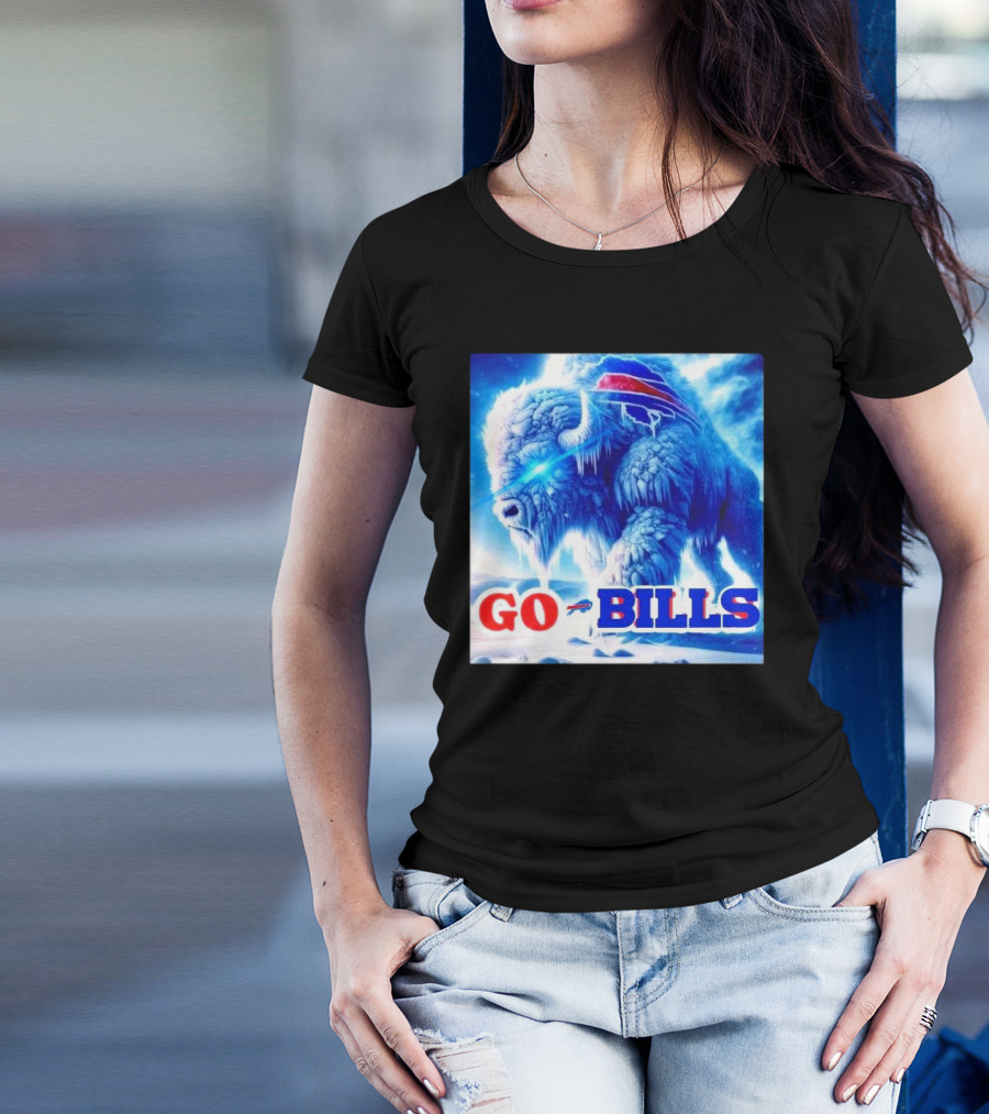 Frozen Buffalo Bills Bison Go Bills T-Shirt