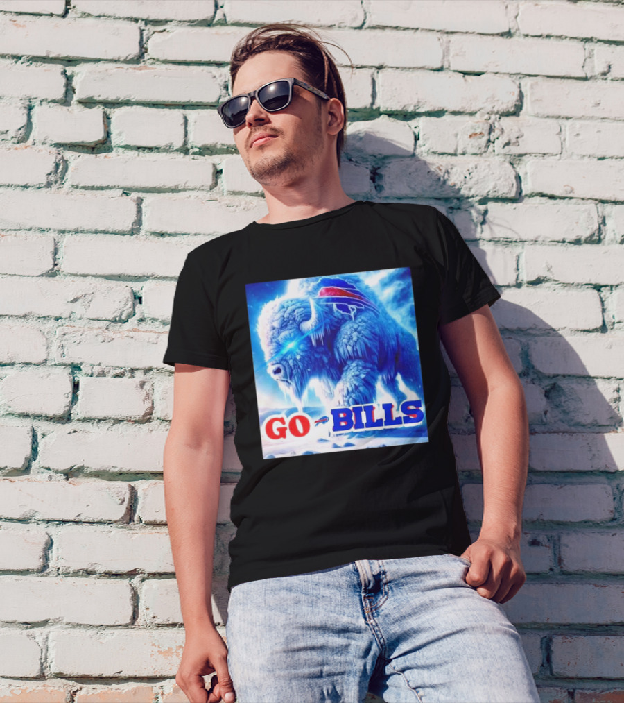 Frozen Buffalo Bills Bison Go Bills T-Shirt