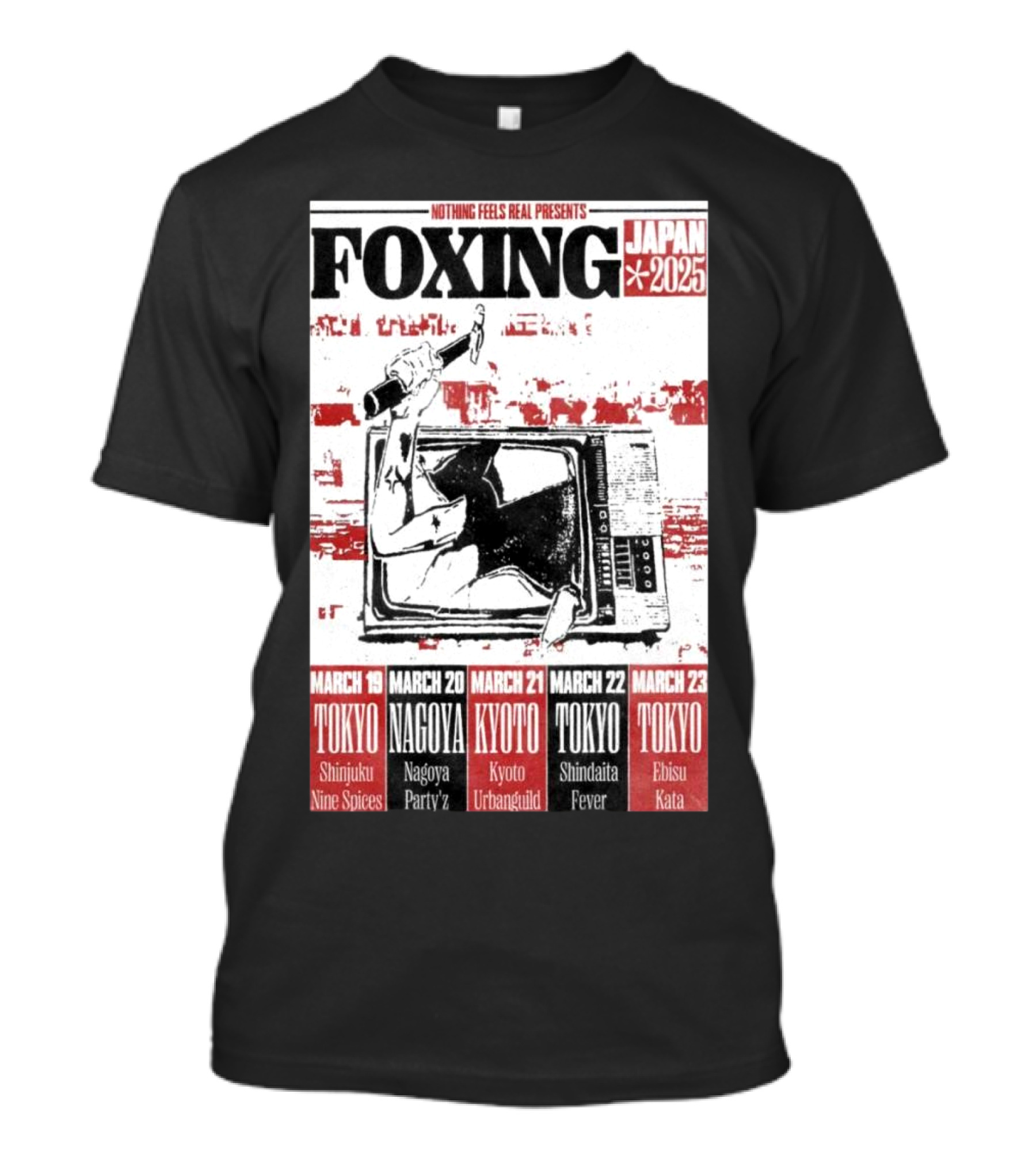 Foxing Japan Tour 2025 T-Shirt