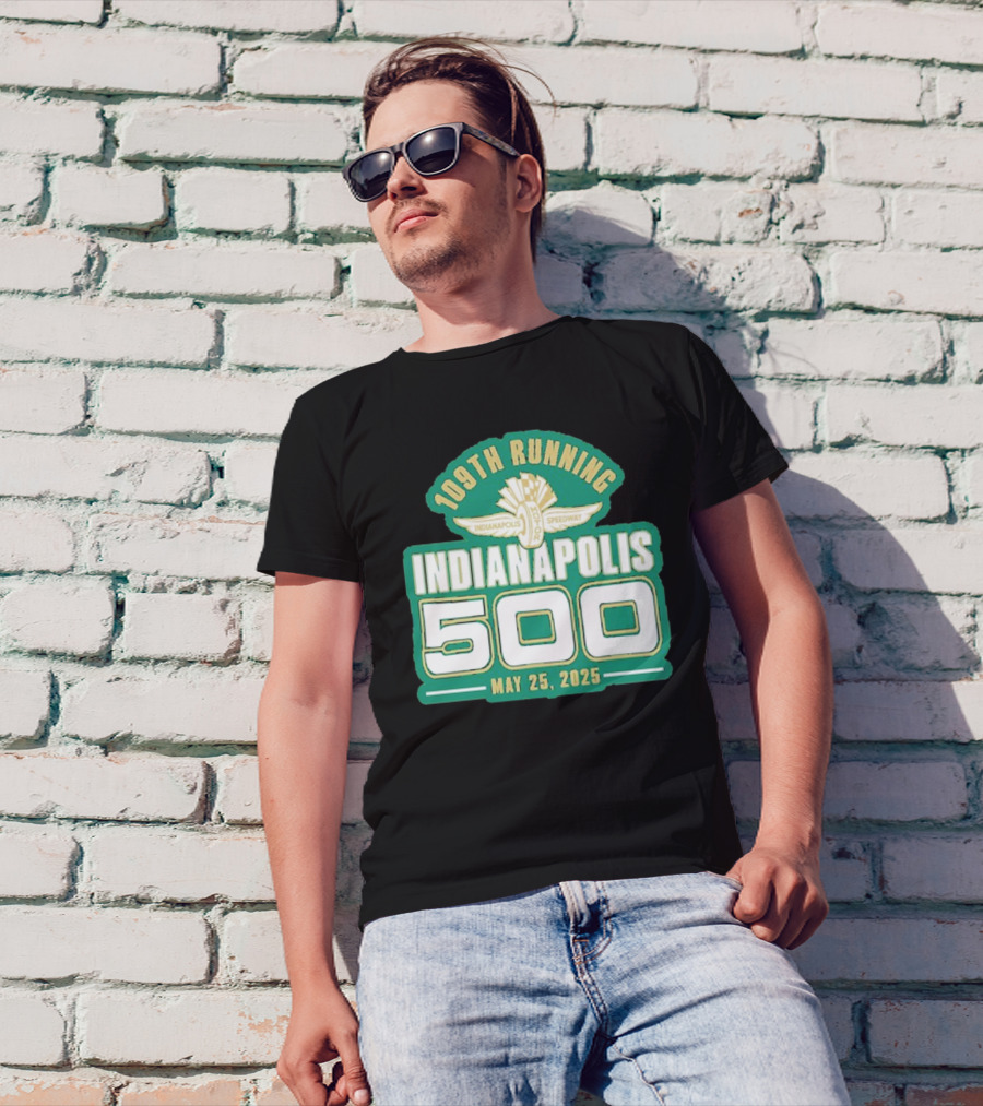 Funny 109th Running Indianapolis 500 May 25, 2025 T-Shirt