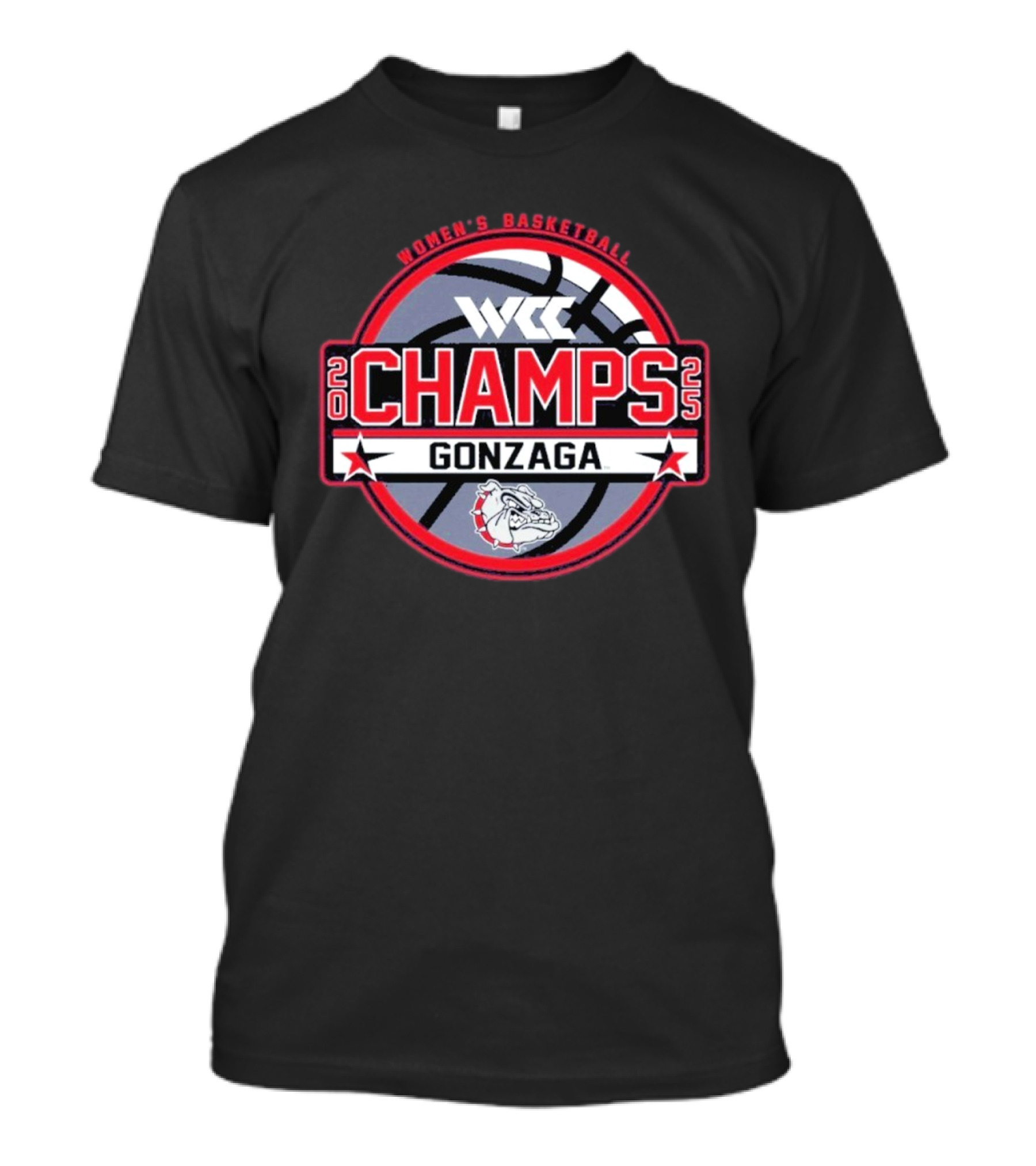 Gonzaga University Women’s Basketball 2025 WCC Regular Season Champions T-Shirt