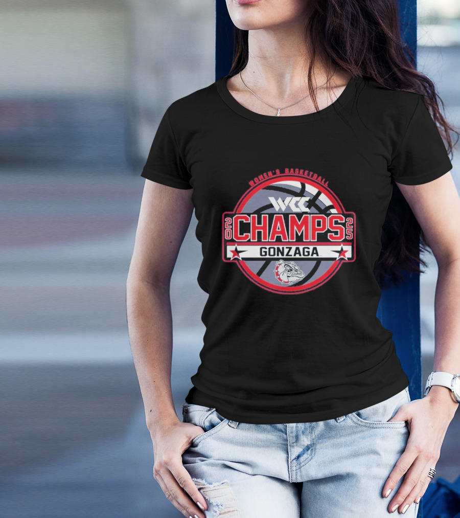 Gonzaga University Women’s Basketball 2025 WCC Regular Season Champions T-Shirt