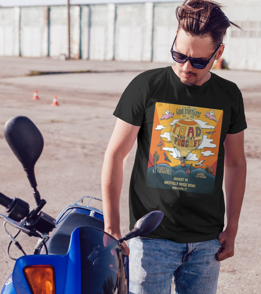 Good Intentions 2025 Tour Toad The Wet Sprocket Kt Tunstall August 14 Westville Music Bowl New Haven Ct T-Shirt