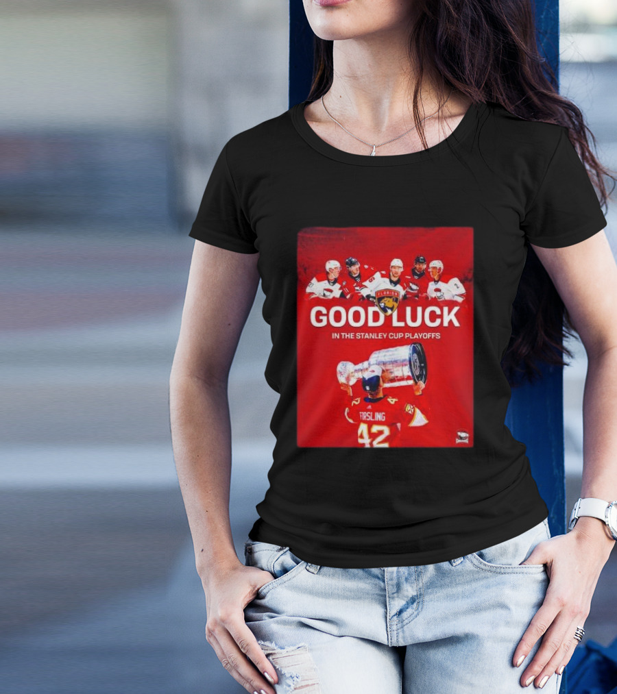 Good Luck In The Stanley Cup Playoffs Florida Panthers Player Trophy T-Shirt
