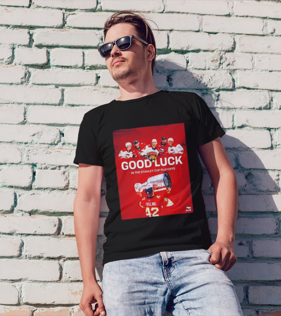 Good Luck In The Stanley Cup Playoffs Florida Panthers Player Trophy T-Shirt