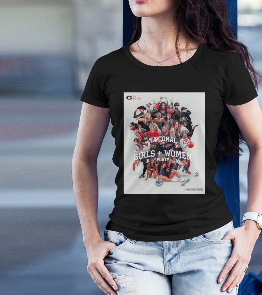 Georgia Bulldogs National Girls And Women In Sports Day 2.05.2025 Georgia Athletics T-Shirt