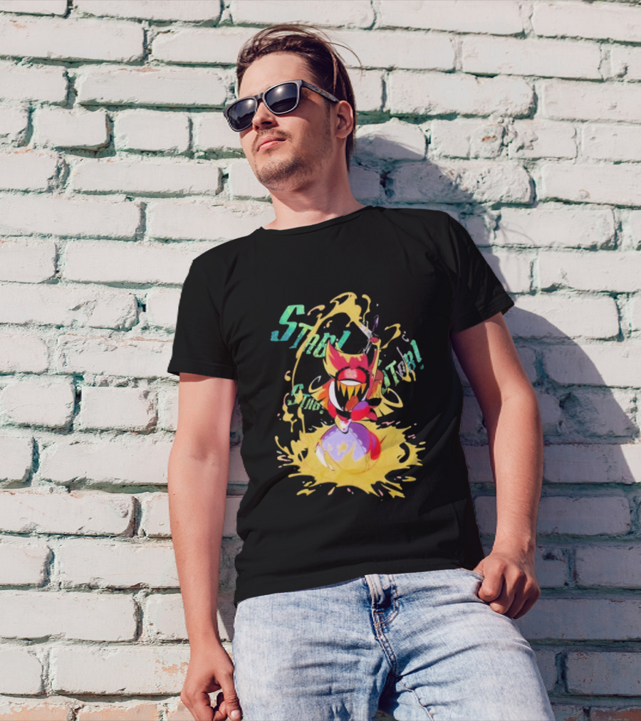 Hazbin Hotel Niffty Gold Glitter T-Shirt