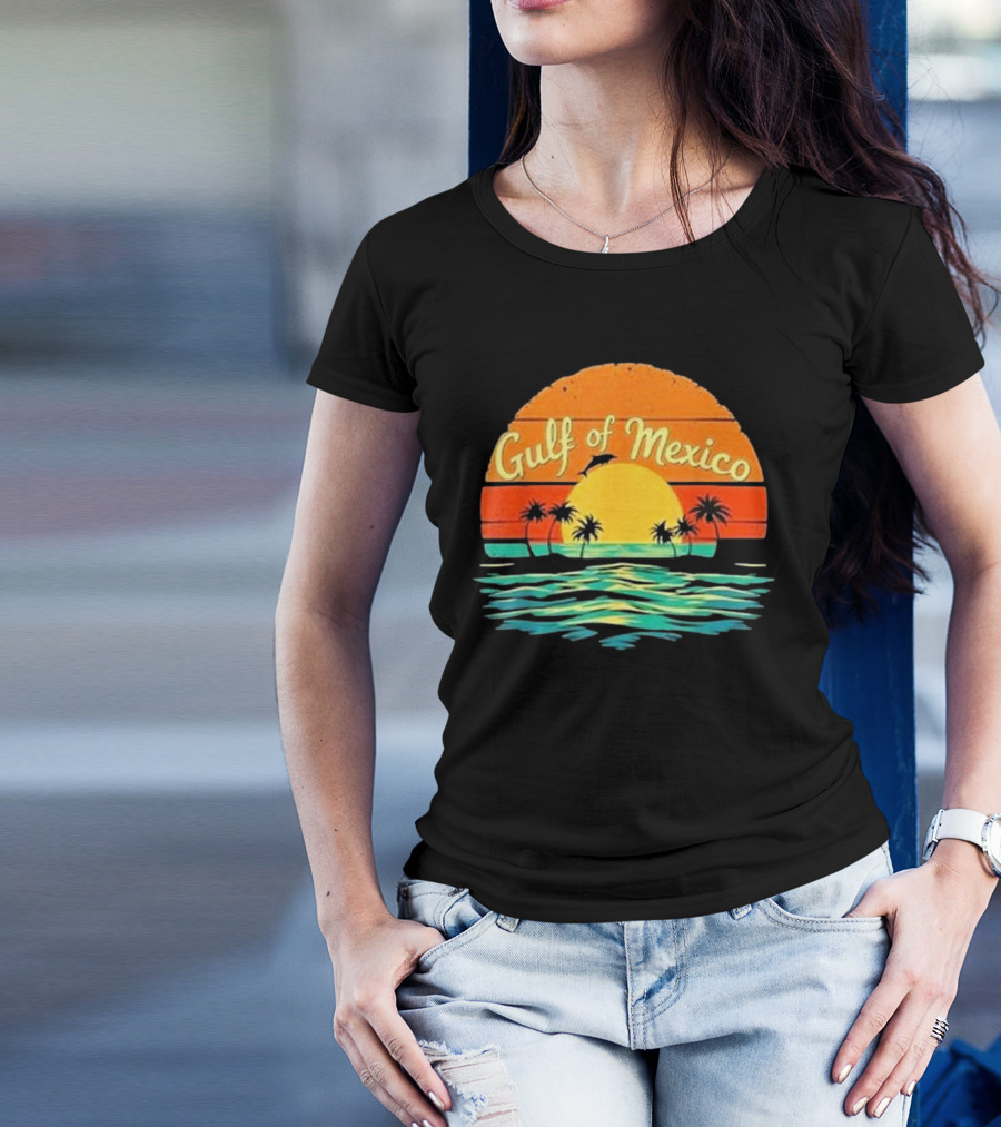 Gulf Of Mexico Beach Palms Summer Vacation T-Shirt