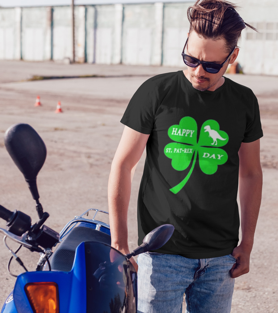 Happy St Pat-rex Day Shamrock T-Shirt
