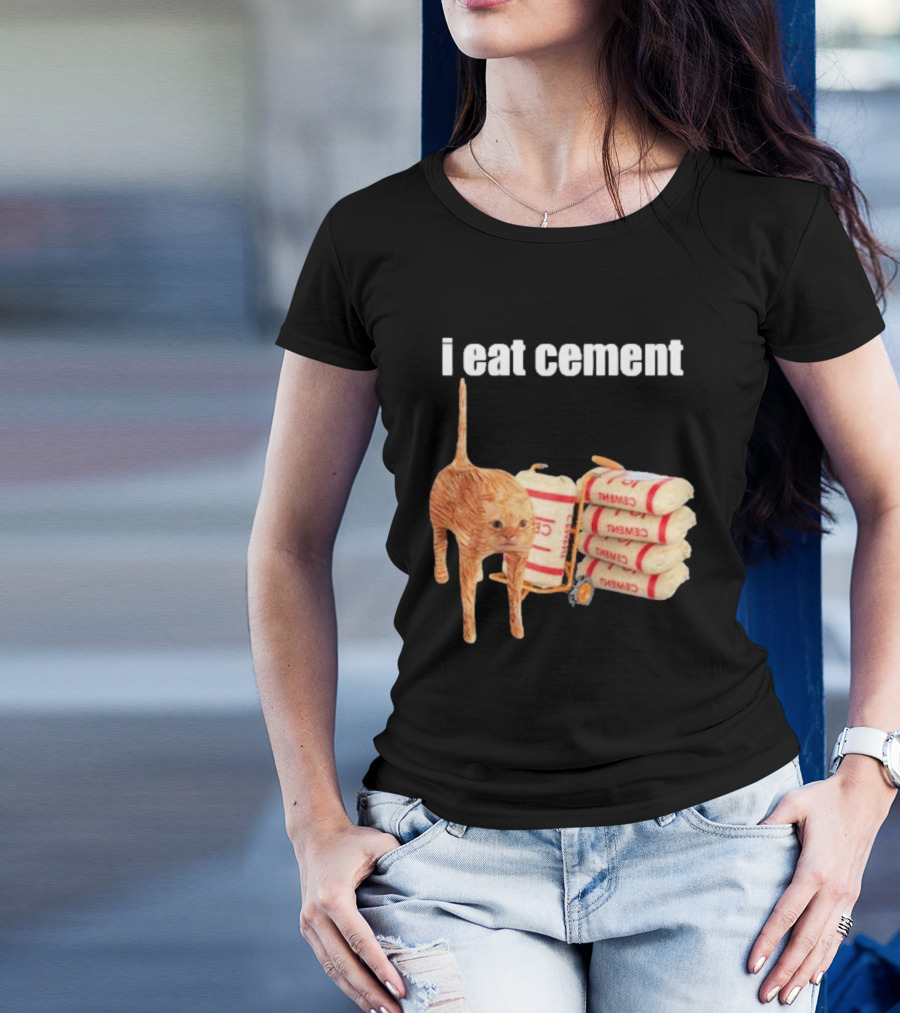 I Eat Cement Cat T-Shirt