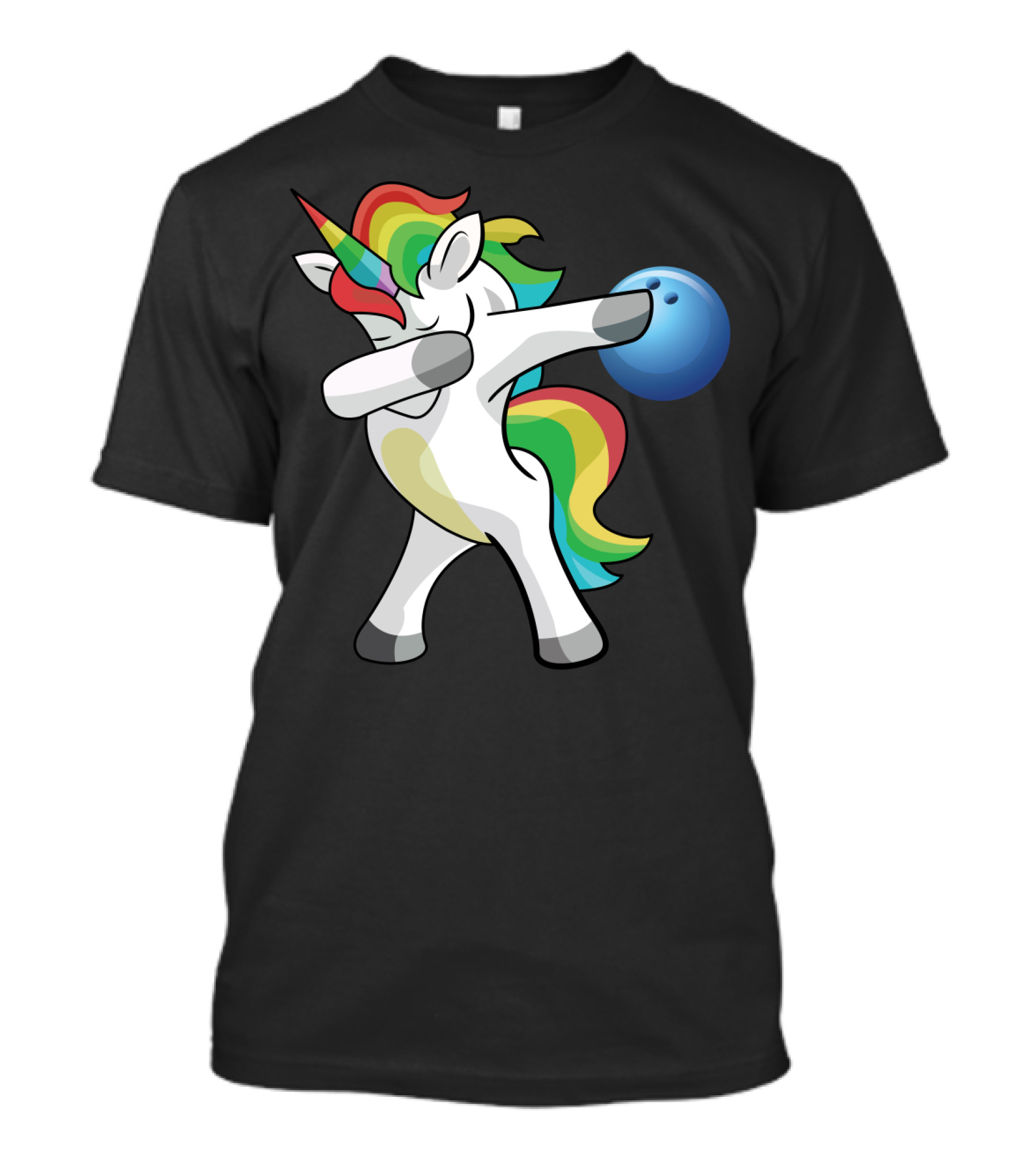 Dabbing Unicorn Bowling Lover T-Shirt