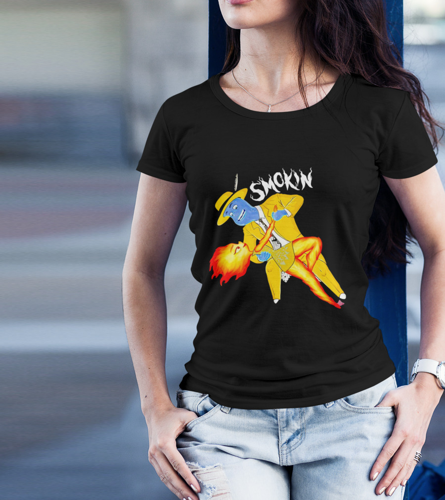 Smokin Ember Lumen Dancing With Lake Ripple In Yellow Suit T-Shirt