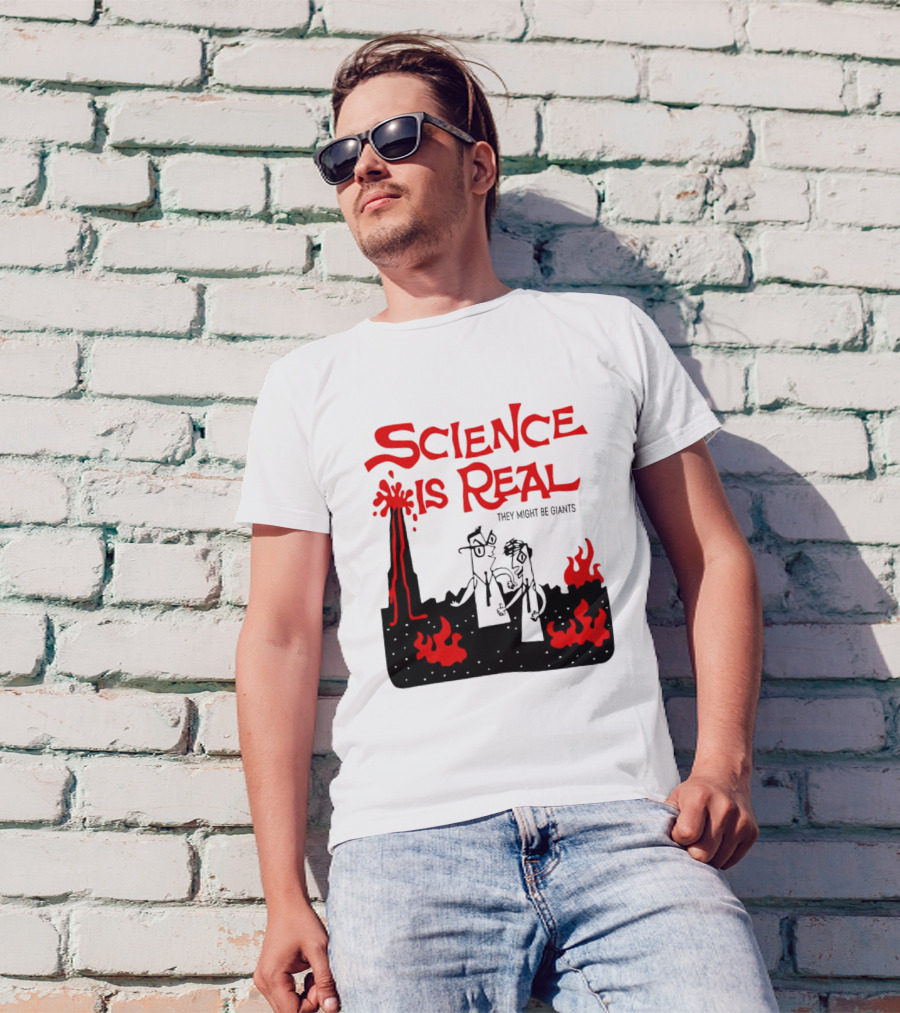 Science Is Real They Might Be Giants Lava Cartoon T-Shirt