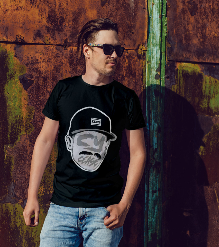 Chicago White Baseball Cy Cease Hat T-Shirt