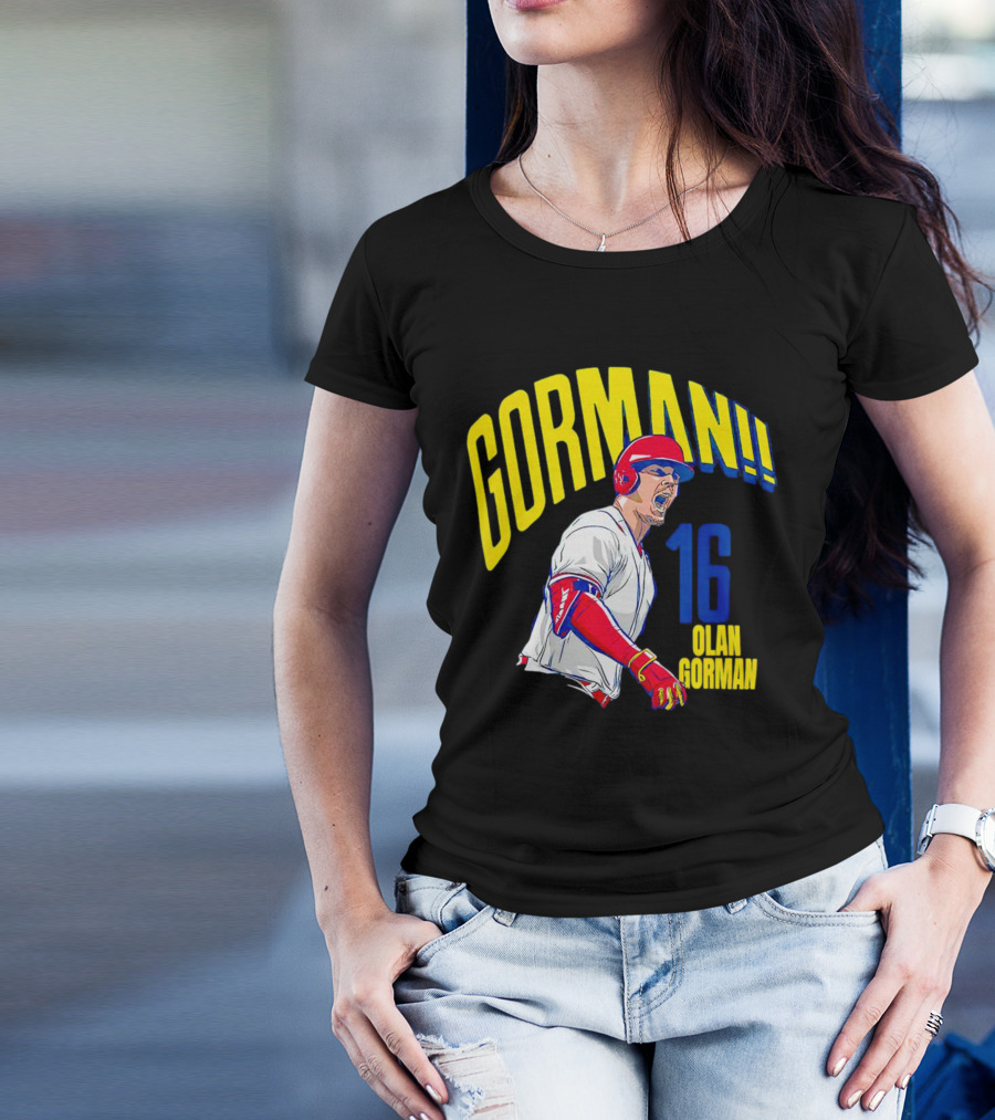 Gorman 16 Nolan Gorman St. Louis Cardinals MLBPA T-Shirt