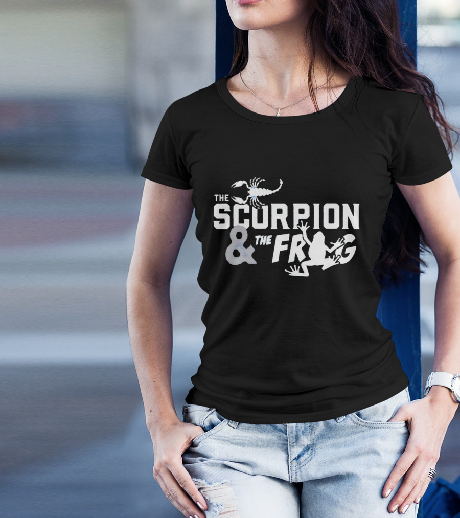 The Scorpion And The Frog Text Image With Scorpion And Frog T-Shirt