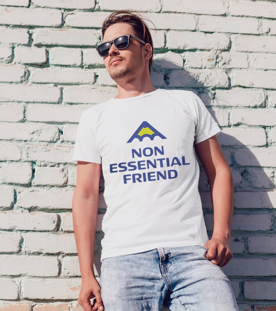 Non Essential Friend Inverted Bat T-Shirt