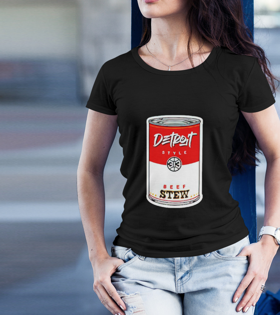 Detroit Style 313 Beef Stew Can T-Shirt