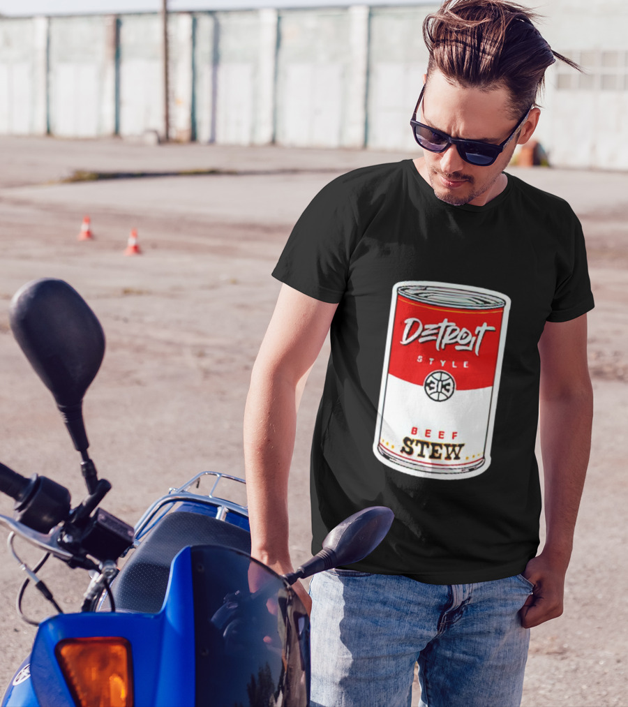 Detroit Style 313 Beef Stew Can T-Shirt
