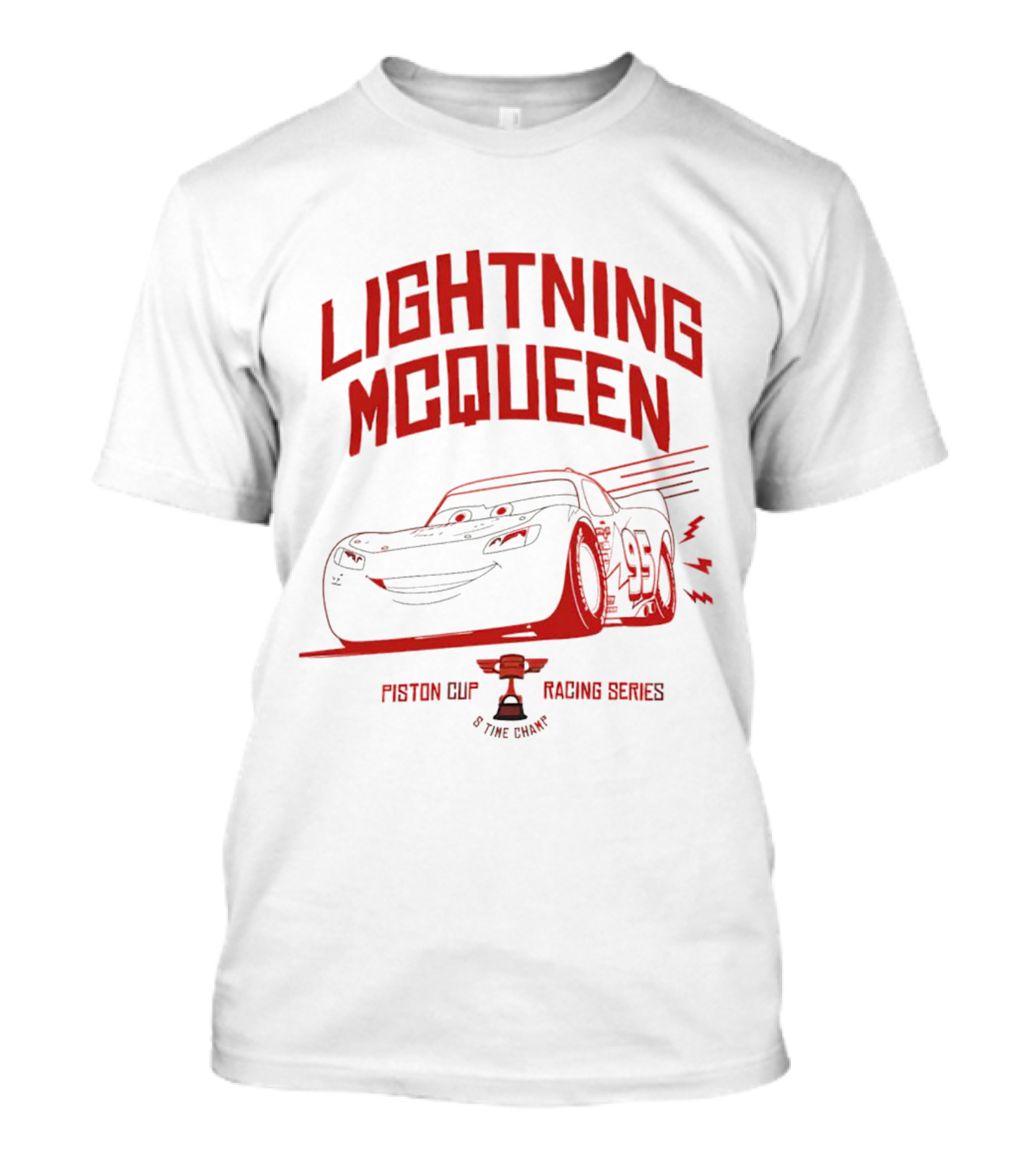 Lightning McQueen 95 Piston Cup Racing Series Winner T-Shirt
