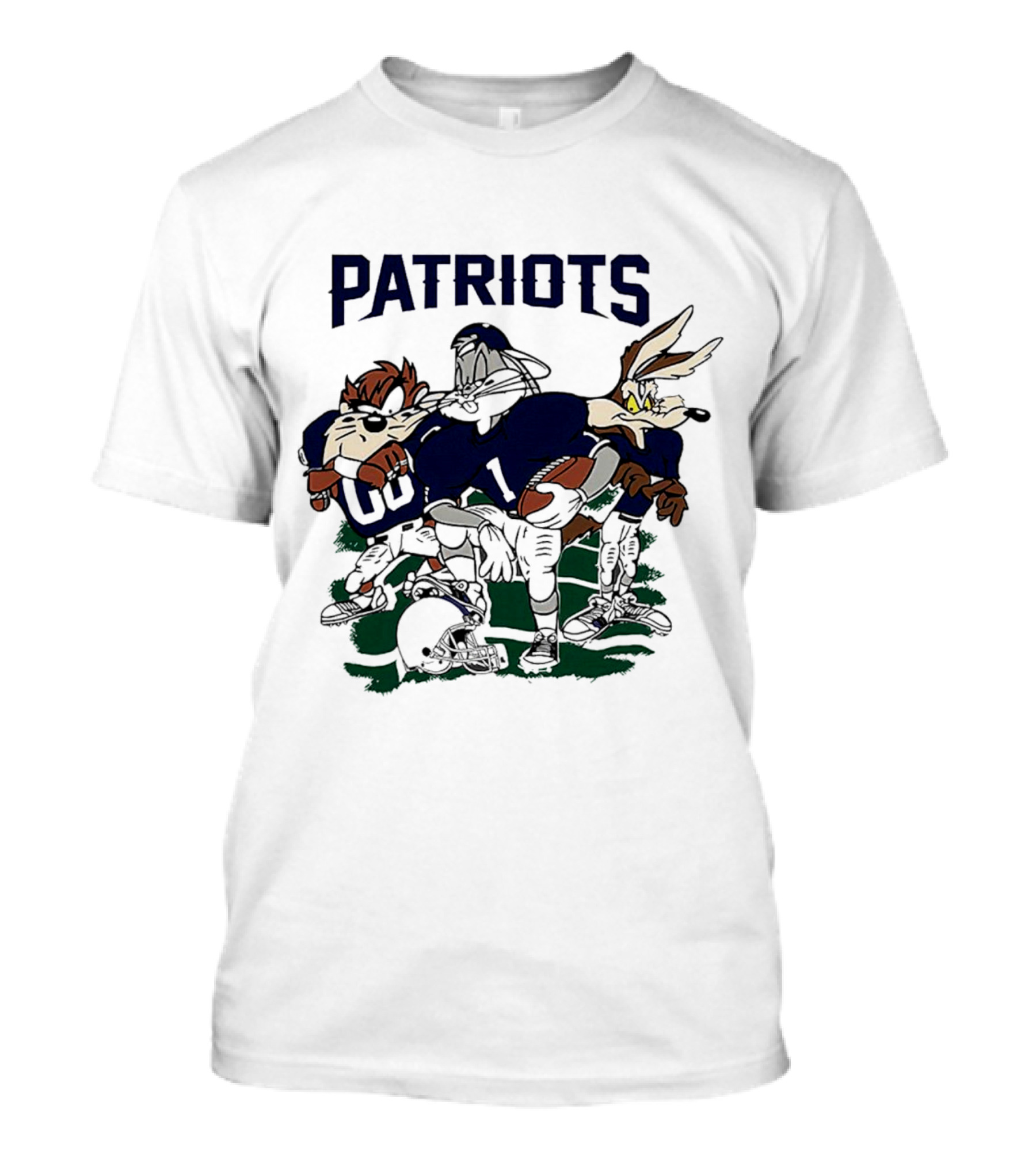 Patriots Looney Tunes Characters In Football Gear T-Shirt