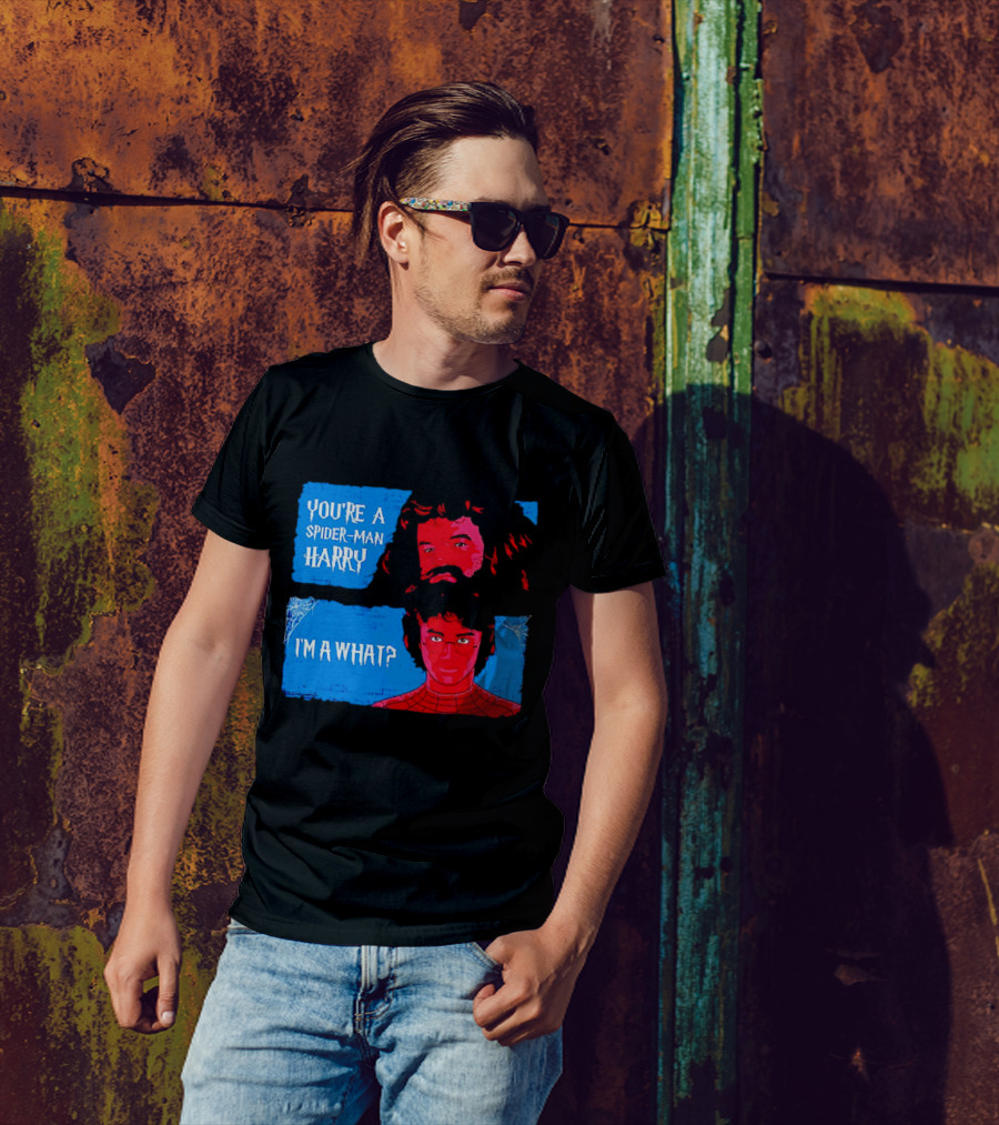 You're A Spider Man Harry I'm A What Parody Mashup With Wizard And Superhero T-Shirt