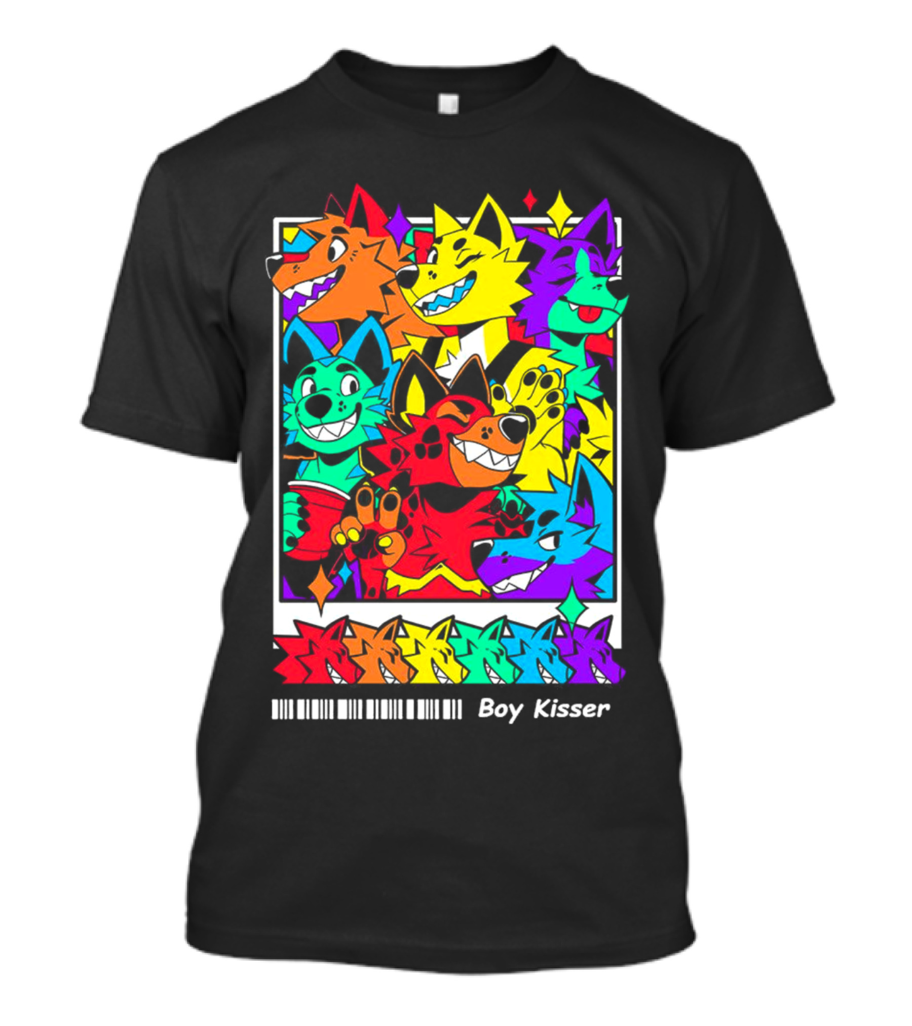 New Leaked Colorful Boy Kisser Fox Pack T-Shirt
