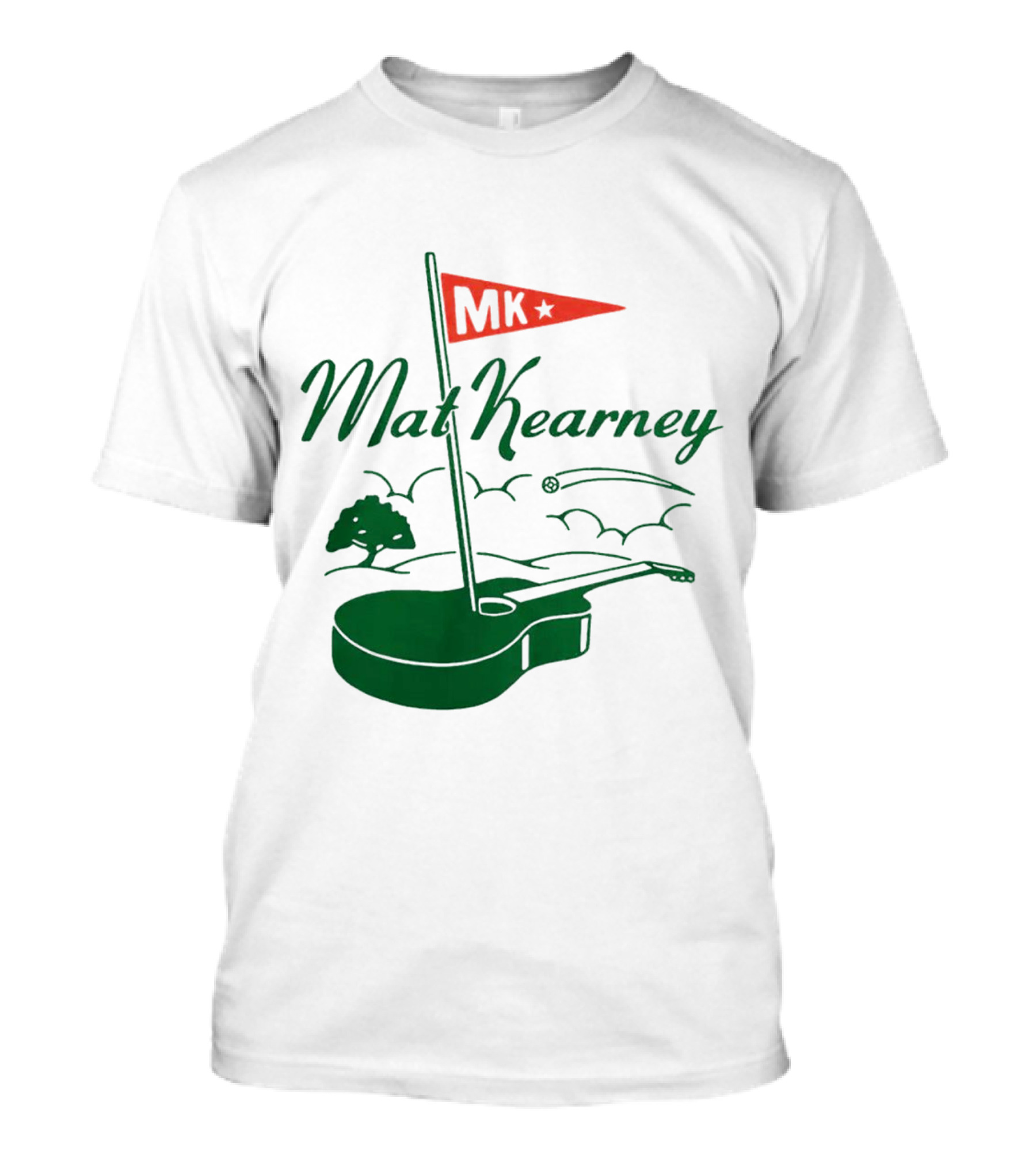 Mat Kearney MK Golf Guitar Flag T-Shirt