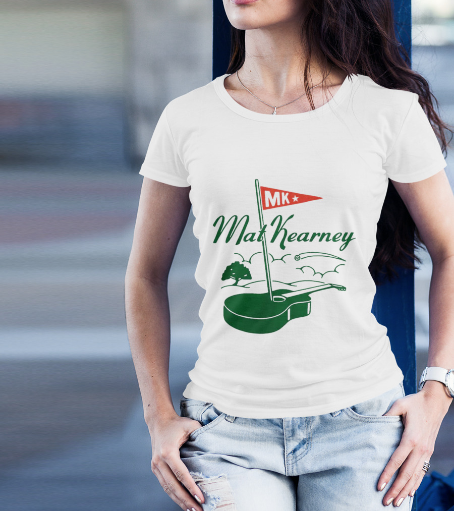 Mat Kearney MK Golf Guitar Flag T-Shirt