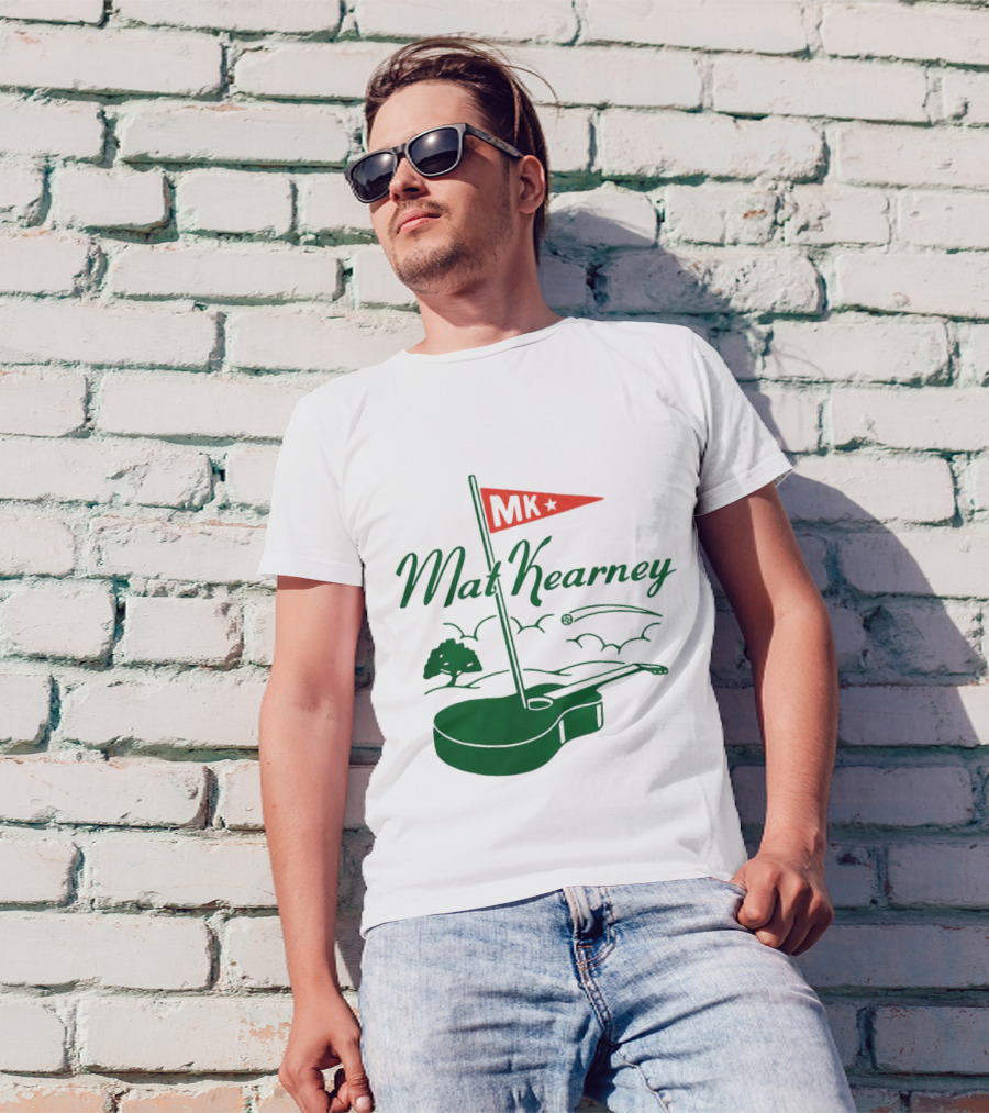 Mat Kearney MK Golf Guitar Flag T-Shirt
