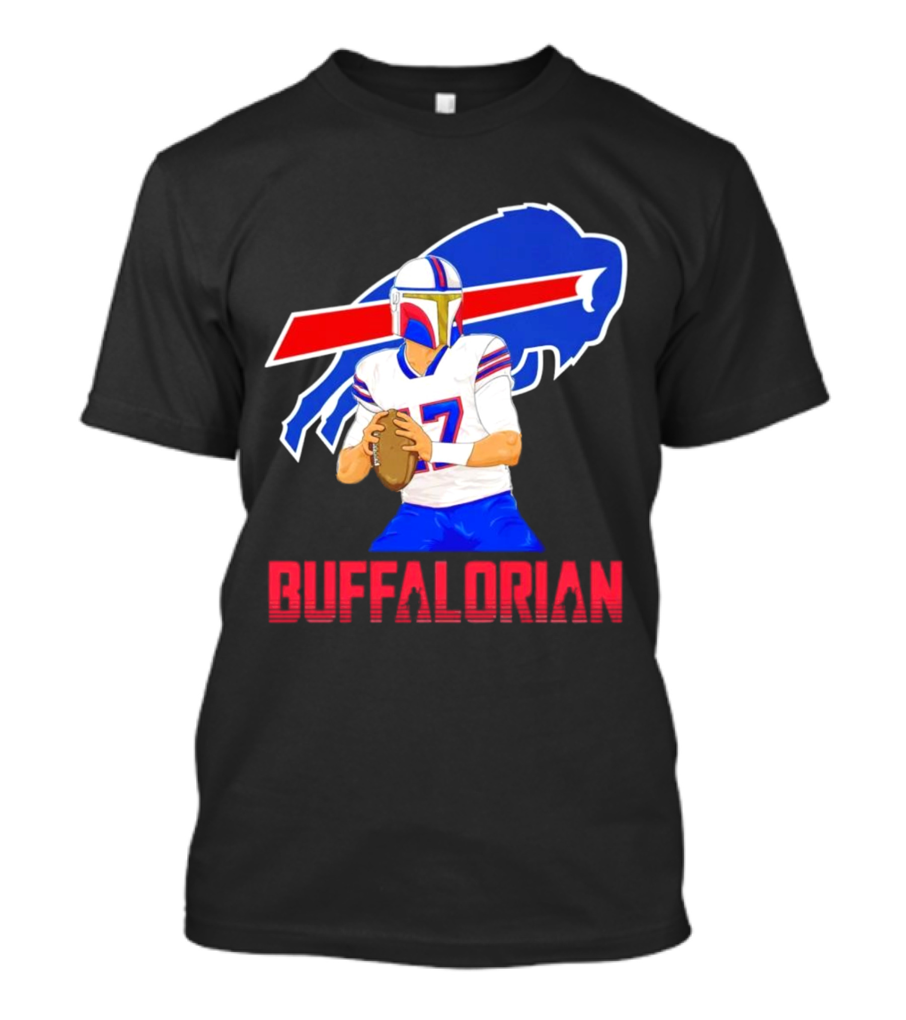 Bufflaorian Buffalo Bills Football Player With Buffalo T-Shirt