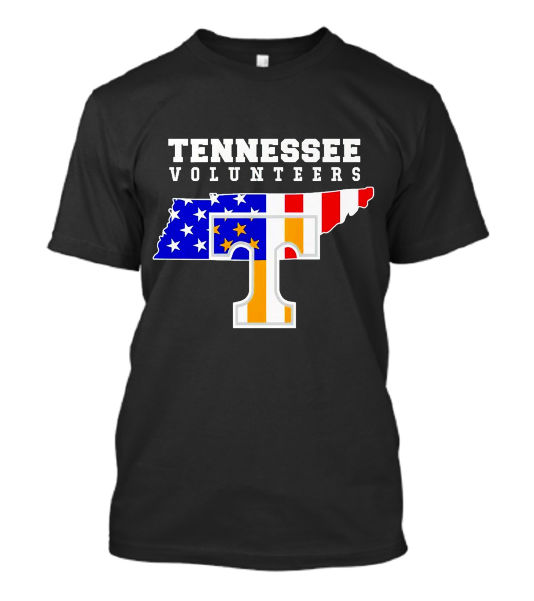Tennessee Volunteers American Flag Map T T-Shirt