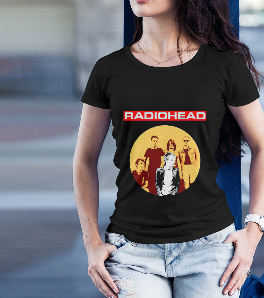RADIOHEAD Band Members Vintage Circle T-Shirt