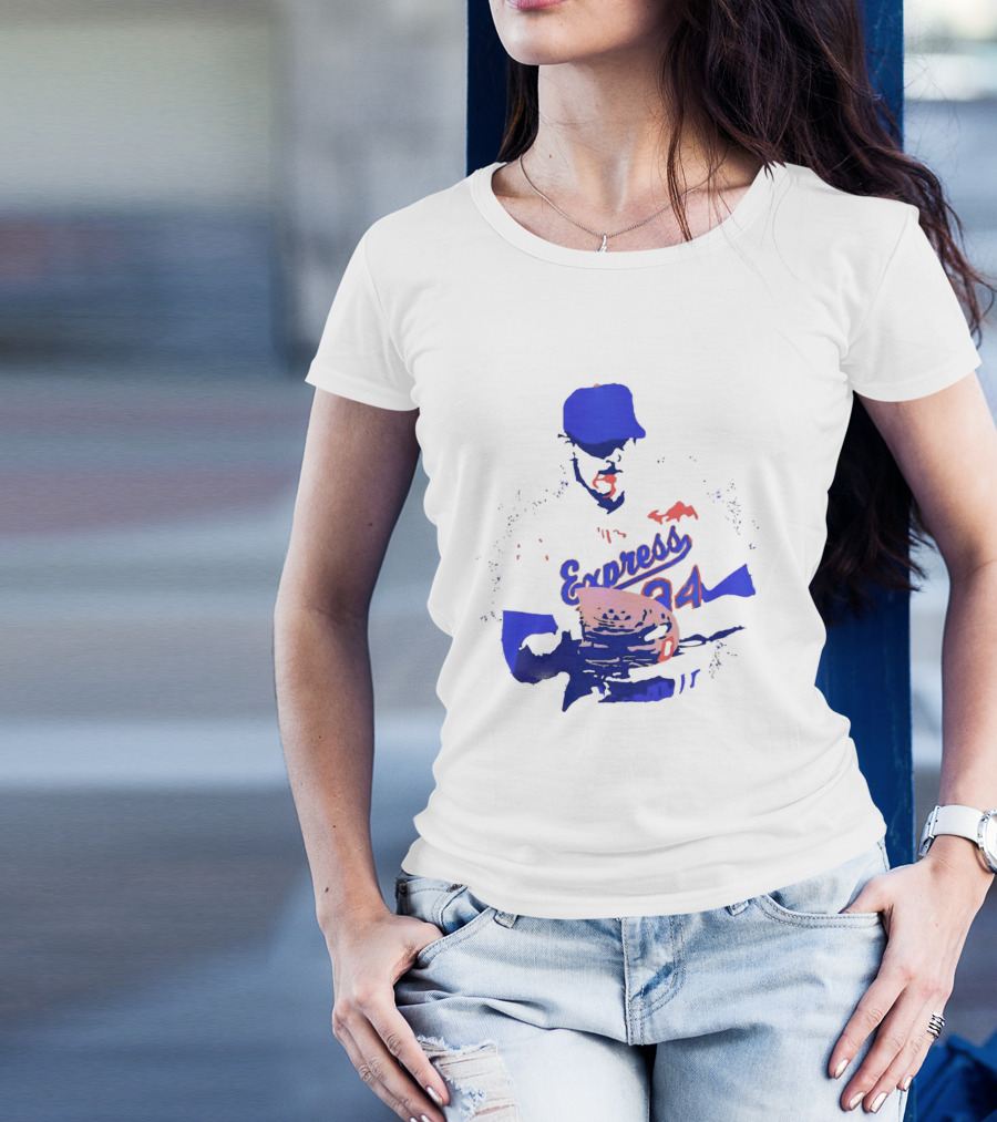 Round Rock Express Nolan Ryan 34 Bloody Lip T-Shirt