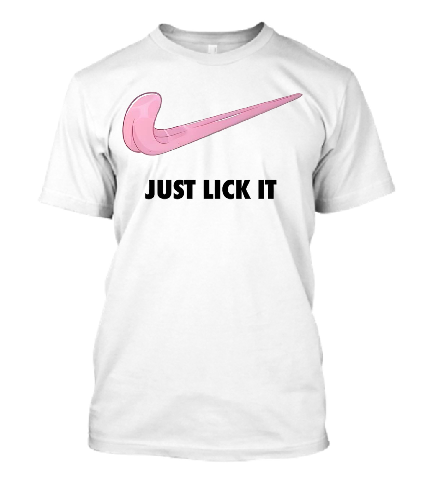 Just Lick It Pink Swoosh T-Shirt