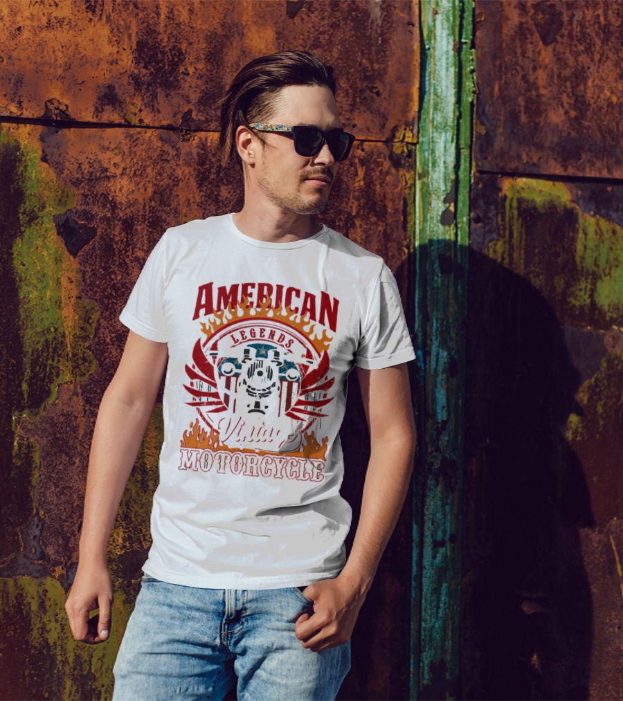 American Legends Vintage Motorcycle T-Shirt