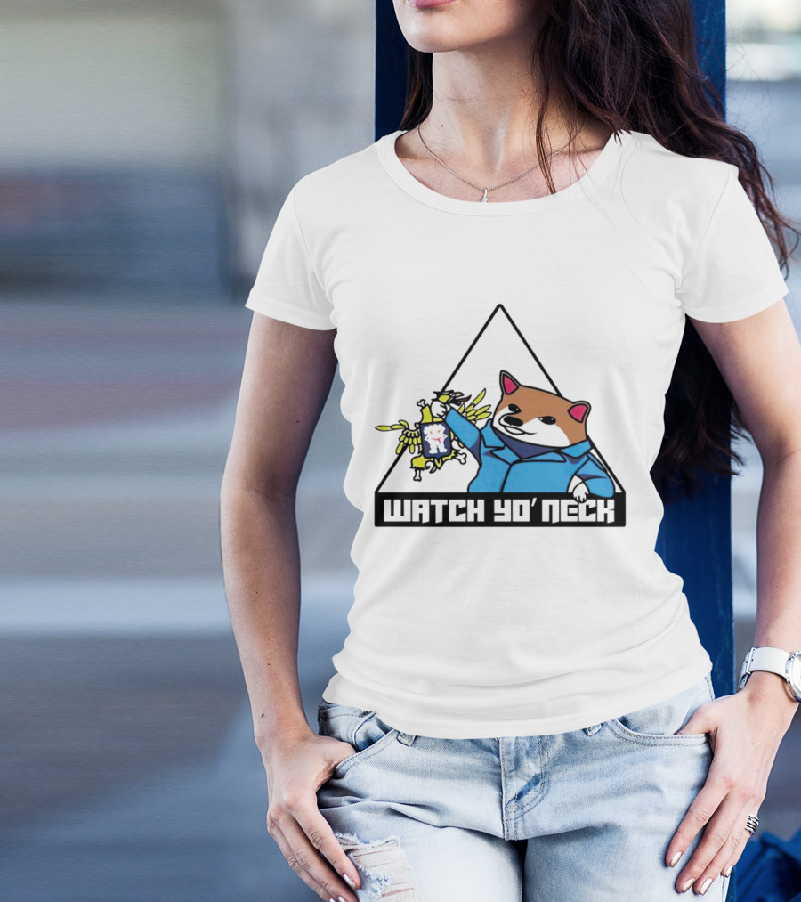 WATCH YO’ NECK RACOON HOLDING CHICKEN T-Shirt