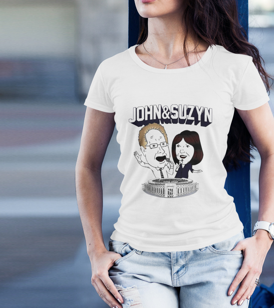 New York Yankees John And Suzyn Commentary At Yankee Stadium T-Shirt