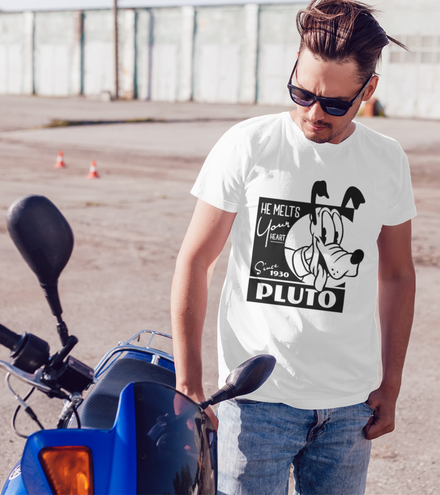 Pluto He Melts Your Heart Since 1930 T-Shirt