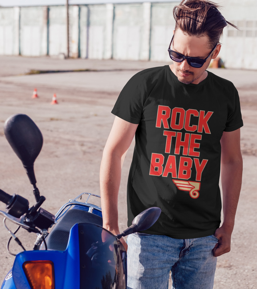 ROCK THE BABY Basketball Dunking T-Shirt