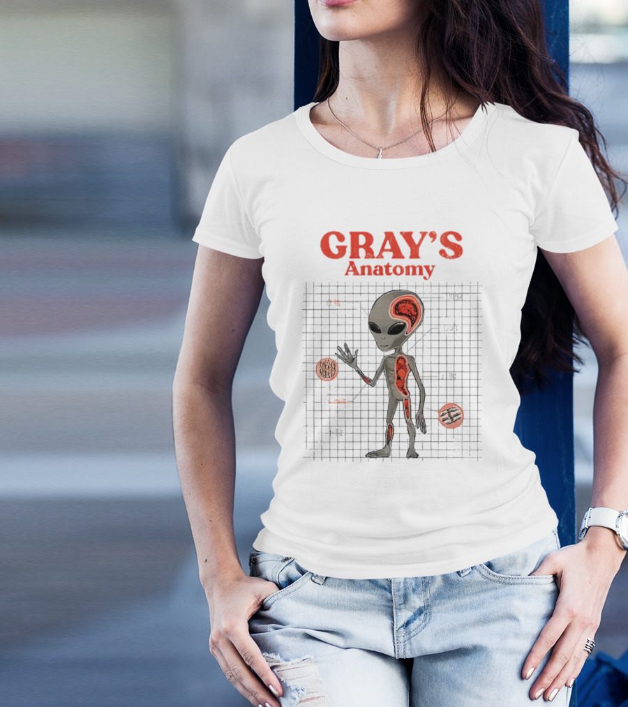 GRAY'S Anatomy Little Gray Man Vintage Kaiju T-Shirt